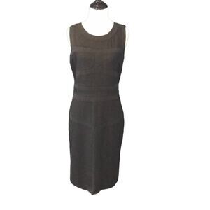 Diane Von Furstenberg Dress Gray Wool